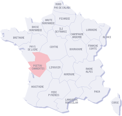 Carte france des rgions
